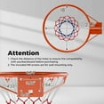 thumbnail image 3 of Costway Jante de Basketball 18 Pouces avec Doubles Ressorts et Filet Toutes Saisons pour Intérieur et Extérieur Orange, 3 of 9