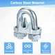 thumbnail image 4 of Uxcell 6-Pack Abrazaderas de Cable, Clip de Cable de Acero al Carbono M10, Sujetador de Silla de Perno en U, 4 of 6