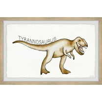 Marmont Hill Brown Tyrannosaurus Framed Wall Art