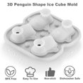 thumbnail image 4 of 3D Cat Ice Cube Mold Fun Shapes, Cat Lover Gifts for Women & Cat Mom, Cute Large Craft Ice Mold, Big Cat Ice Cube Trays for Whiskey Cocktails Bourbon, 4 of 5