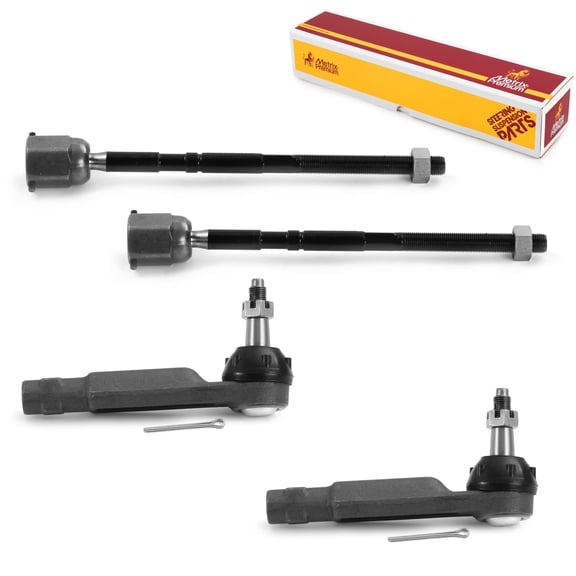 Metrix Premium Chassis Parts - 4 PC Inner & Outer Tie Rod End Kit Fits 82-83 Ford Fairmont, 82-84 Mustang, 82-88 Mercury Cougar, 82-83 Zephyr, 82-83 Lincoln Continental, EV117 ES2150RL