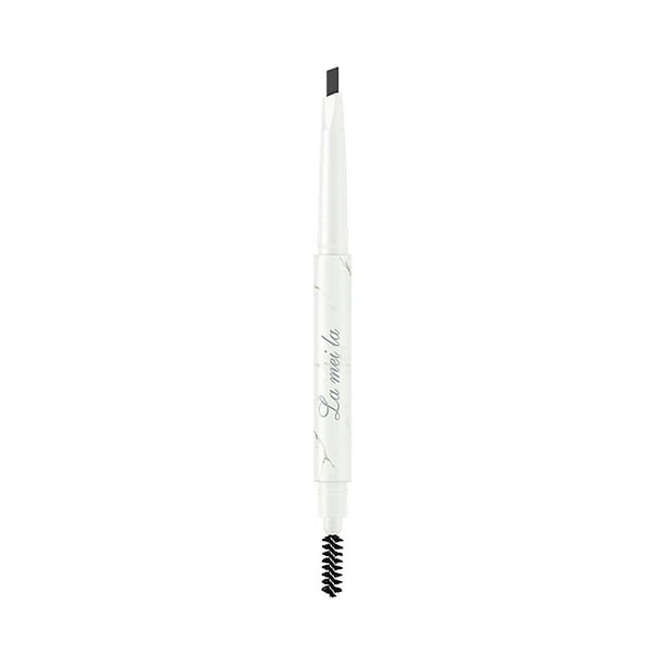 Lápiz de cejas HUOGUO Maquillaje bicéfalo Color Natural