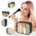 thumbnail image 4 of ¡Compra Ya y Ahorra Más!, Bolsa de cosméticos transparente multifuncional Bolsa de almacenamiento portátil para viajar Accesible rápido y fácil de usar para un fácil almacenamiento y viaje Akmoler, 4 of 8