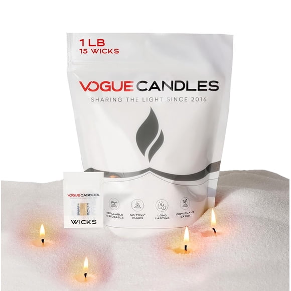 Cera en granos vegetal para velas LA Candle Vogue 1 lb