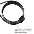 thumbnail image 2 of Master Lock 8417D Cable Lock, Python Adjustable Keyed Cable Lock, 6 ft. Long, 4 Pack Bundle with Keychain Light, 2 of 4