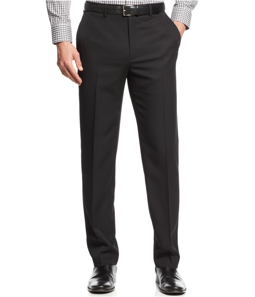 Alfani Mens Herringbone Dress Slacks 