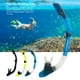 thumbnail image 3 of Buceo Snorkel Tubo de respiración subacuático totalmente seco Equipo de esnórquel Negro Ehuebsd  Para Estrenar, 3 of 7