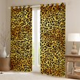thumbnail image 2 of Manfei Brown Cheetah Print Blackout Curtains Set of 2 (52x84 Each), Wild Animal Theme Window Curtains, Ombre Leopard Print Curtains and Drapes, Luxury Home Decor, 2 of 6