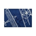 thumbnail image 1 of Rug Market 71295B Tapis de Contour à Motif Avion, 2,8 x 4,8 Po, Bleu Marine, 1 of 1