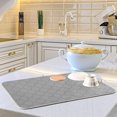 thumbnail image 6 of Dish Drying Mat Kitchen Counter Mat Dish Drying Pad Absorbent Microfiber Dish Drain Mat for Dishes Utensils Pots 16x18 Inches Orange Pizza, 6 of 6