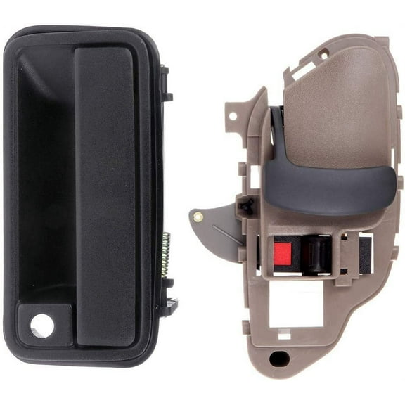 CCIYU Door Handles Exterior Interior Front Driver Side Replacement fit for 1995-1999 for Chevrolet for GMC C1500 Pickup(2pcs)