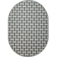thumbnail image 2 of Furnish My Place Union Indoor/Outdoor Commercial Black Color Rug, Pet-Friendly, Home Decor Commercial Rug for Living Room, Bedroom, Wedding, Event, Made in USA, 2' x 3' Oval - Set of 10, 2 of 5