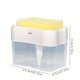 thumbnail image 4 of 1pc Scrub Sponge Dispenser Push Type Liquid Soap Caddy Pump Organizer Kitchen Bathroom Supplies, 4 of 4