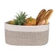 thumbnail image 2 of Cesta de almacenamiento para oficina y muebles para el hogar (ovalada, blanca, grande), 2 of 12