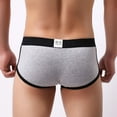thumbnail image 3 of Men's See-Through Thong G-String Underwear, Men's Hot T-Back Thong G-String Valentine's Day Gift for Husband Gray L, 3 of 4