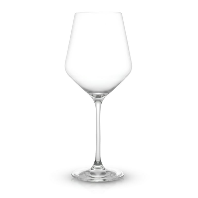 JoyJolt Layla Crystal White Wine Glasses Set of 4 - Stemmed Wine Glasses Set