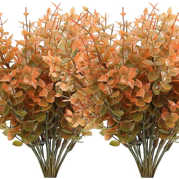 Morttic 8 Bundles Artificial Flowers Faux Autumn Plants, Indoor Outdoor Artificial Fall Flowers UV Resistant Plants for Thanksgiving Christmas Harvest Festival Party Home Garden Fireplace Decor