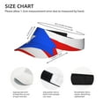 thumbnail image 3 of Puertorico-Flag Sport Visor Hats Sun Protection Outdoor Activity For Women Men, 3 of 6