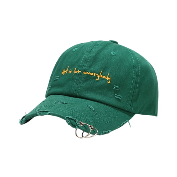 Green Baseball Caps Unisex Sports Hiking Cycling Sunlight-Proof Adjustable Baseball Cap Hat