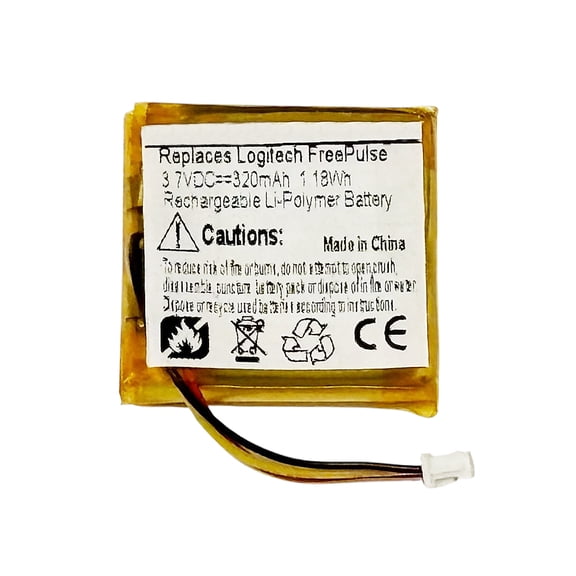 320mAh Battery Replacement for Logitech FreePulse Headphones 980461-0403