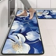thumbnail image 2 of Kitchen Rugs Sets Of 2,Pioneer Flower Floral Print Pattern Anti Fatigue Kitchen Mat Rugs Non Slip Washable,Decorative Kitchen Floor Mats for Kitchen,Sink,Laundry,17"x47"+17"x47", 2 of 5