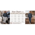 thumbnail image 3 of TEMOFON Sweatshirt for Women Fleece Lined Womens Sweatshirt Crewneck Long Sleeve Pullover Loose Fit Contrast Stitch Casual Fall Winter Top Navy L, 3 of 9