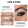 thumbnail image 2 of Metallic Glitter Liquid Lipstick, Lip Gloss for Eyes and Lips Makeup, Highly Pigmented smudge-proof Not Stick Cup Matte Lipstick, 2 of 5
