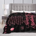 thumbnail image 4 of Wijzvio 75th Birthday Gifts Throw Blanket Soft Fuzzy Fleece Blanket For Couch Bed Living Room Decoration 80"X60", 4 of 9