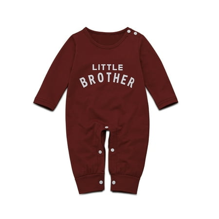 

Newborn Baby Letter Print Romper Long Sleeve O-neck Jumpsuit