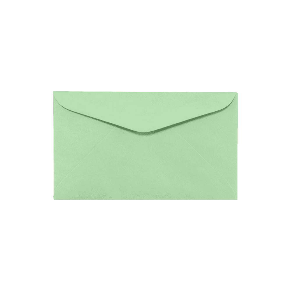 LUXPaper #6 1/4 Regular Envelopes, 3 1/2 x 6, Pastel Green, 250/Pack