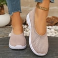 thumbnail image 5 of Women's Soft Sole Casual Shoes, Breathable Slip-On Loafers with Cushioned Insole, Comfortable for Indoor, Driving & Light Duty Pink 37, 5 of 6