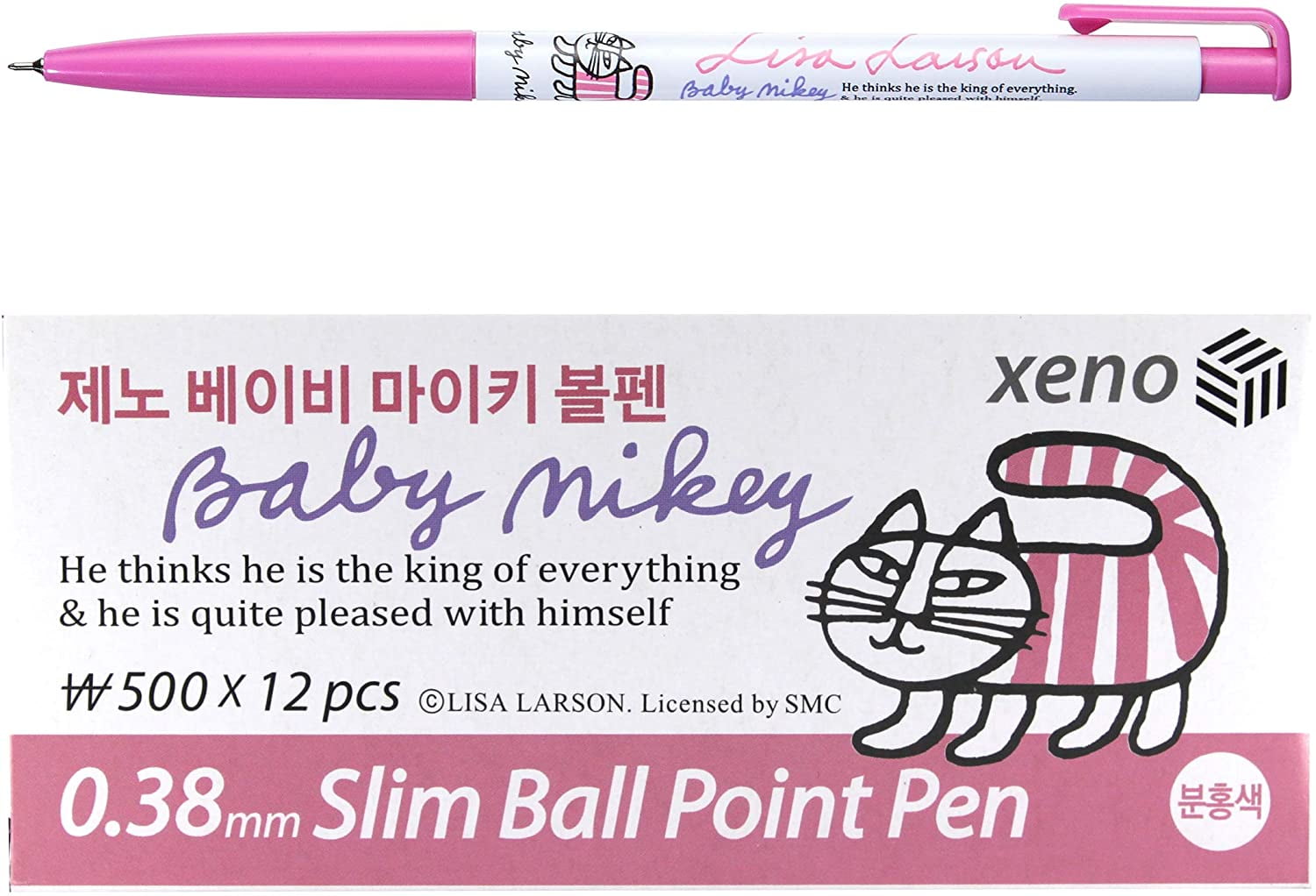 Xeno 0.38mm Slim Ballpoint Pen Shinzi Monpeluche to Baby Mikey Lisa 12