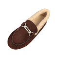 thumbnail image 2 of OKBOP Women's Round Toe Faux Suede Loafers, Flat Sleek Design Dress, 2 of 5