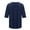 Navy, variant on 3/4 Long Sleeve Tops for Women Loose Round Neck T-Shirts Dressy Casual Ruffle Sleeve Tunic Blouses