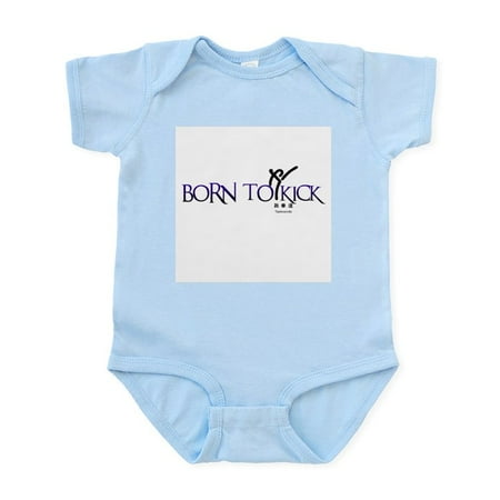 

CafePress - BORN TO KICK Infant Bodysuit - Baby Light Bodysuit Size Newborn - 24 Months