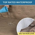 thumbnail image 3 of SHANNA Waterproof Recliner Sofa Cover Couch Covers, 1-Piece Washable Reclining Sofa Cover Furniture Protector for Kids, Dogs, Pets, Taupe, Armchair Recliner Cover, 3 of 11