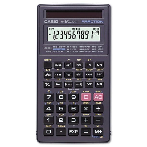 Casio Fx 260 Solar All Purpose Scientific Calculator 10 Digit Lcd Walmart Com