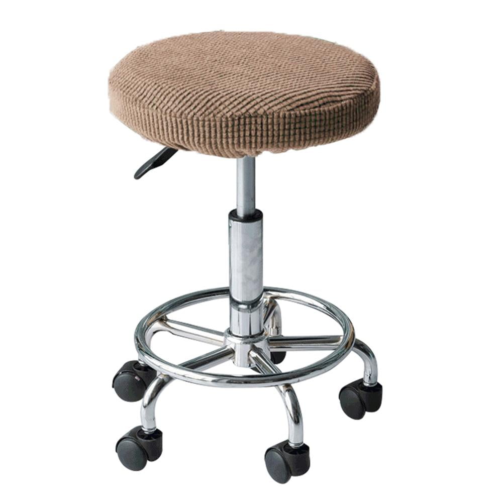 Bar Stool Cover Nonslip Soft Stretch Round Chair Seat Cover Jacquard Chair Seat Slipcovers For Diameter 12 15 Chair Walmartcom Walmartcom