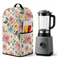 thumbnail image 3 of FOR U DESIGNS Flower Daisy Print Kitchen Appliance Cover Stain Resistant Washable, Stain Resistant, with Top Handle & 2 Pockets, Dustproof, Fits Stand Mixer, 3 of 7