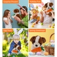 thumbnail image 3 of DolliBu Happy Easter Super Soft Plush St. Bernard Dog with Carrot - Cute Stuffed Animals with Carrot Plush Toy, Perfect Easter Holiday Surprise Gift, Spring Easter Plush Animal - 8" Inches, 3 of 5
