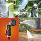 thumbnail image 2 of Pistola de Riego, 8 Modos de Riego Pulverizador de Jardín Multifuncional, Pistola Pulverizadora de Plástico Cómoda, Lavado de Autos Ideal, Césped y Riego de Jardín, Gris/Naranja, 2 of 5