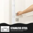 thumbnail image 2 of 2 Sets Door Latch Strike Plates Deadbolt Covers Stainless Steel Door Reinforcement Kit, 2 of 8