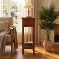 thumbnail image 5 of Furnibear 2 Tier Slim Nightstand Bedside Table with Drawer Shelf, Natural, 5 of 11