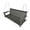 Grey, variant on HDPE 3-Seater Porch Swing, 5-ft Bench Swing with Foldable Cup Holders,18/8 Stainless Steel Hardware, High Backrest and Deep Contoured Seat (Black, 5-feet)