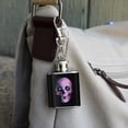 thumbnail image 3 of Stereoscopic Skull 3D Stainless Steel 1oz Mini Flask Key Chain, 3 of 3