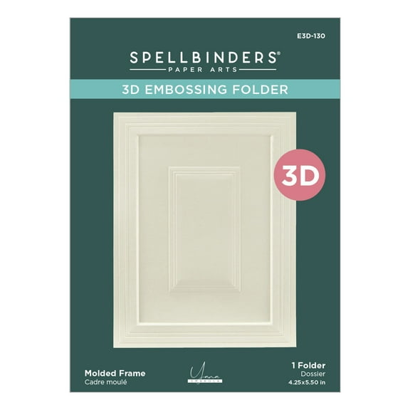 Spellbinders 3D Embossing Folder By Yana Smakula-Molded Frame, Yana's Daisies