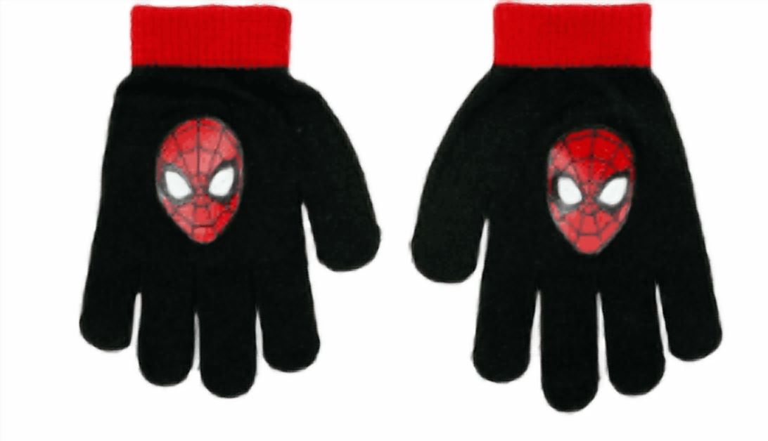 Boys Spider-Man Beanie Style Hat and Glove Set, One Size, Young Men and Children