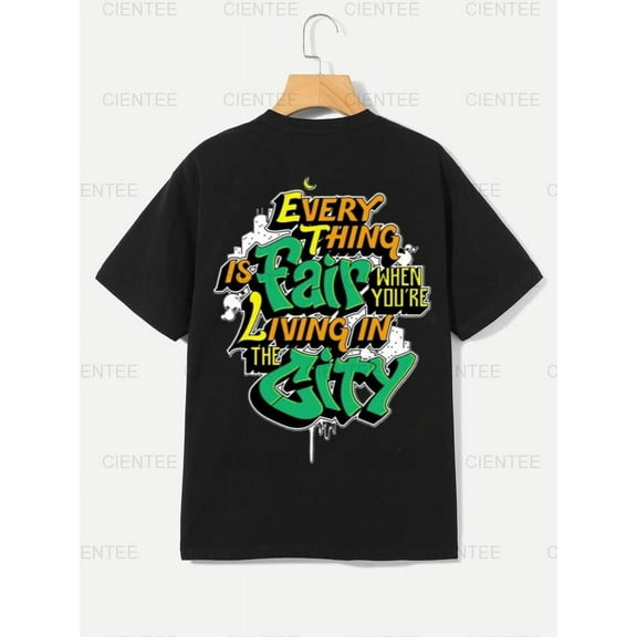 Urban Life Quote T-Shirt - Graphic Tee for City Dwellers , For Men/Women,Up to 5XL