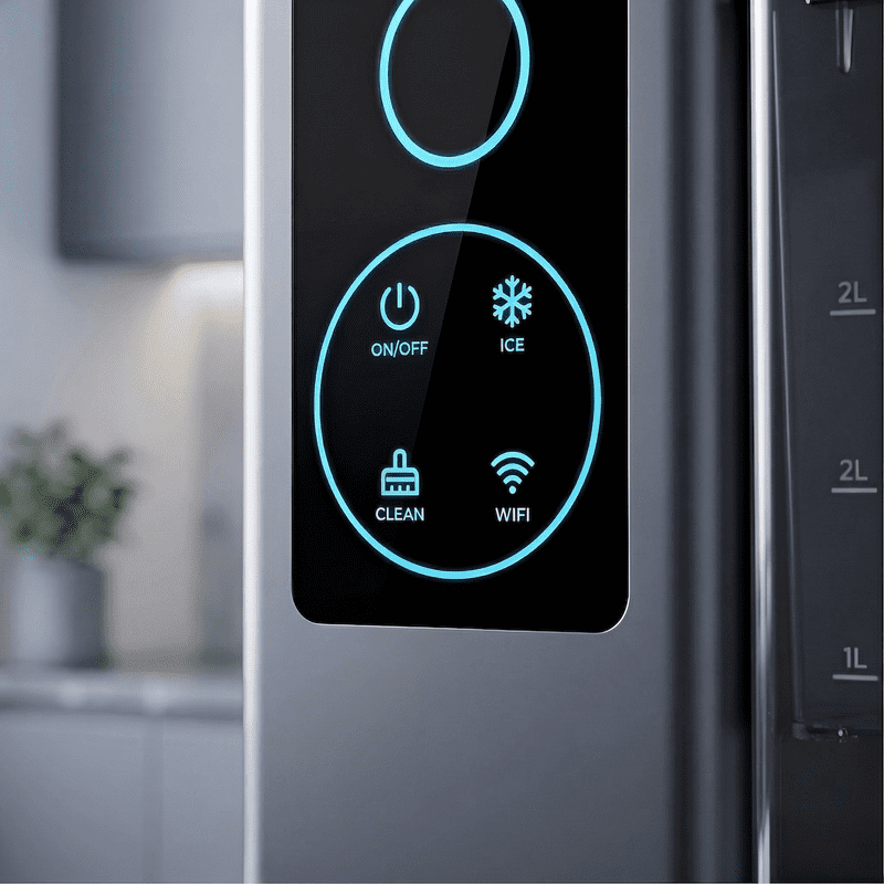 Smart Nugget Ice Maker with App & Voice Control, 40 lbs/24H Pebble Ice Machine, Self-Cleaning, 3L Water Tank, Soft Chewable Ice for Home, Kitchen, and Parties