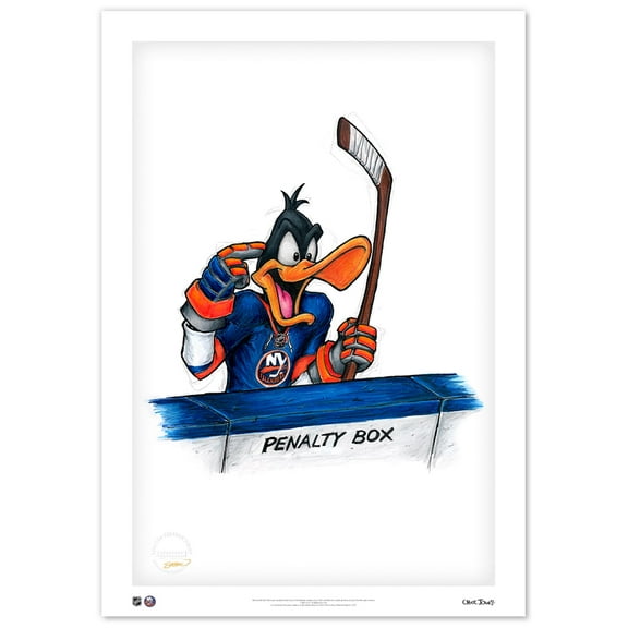 Daffy Duck New York Islanders 24" x 36" Looney Tunes Limited Edition Fine Art Print